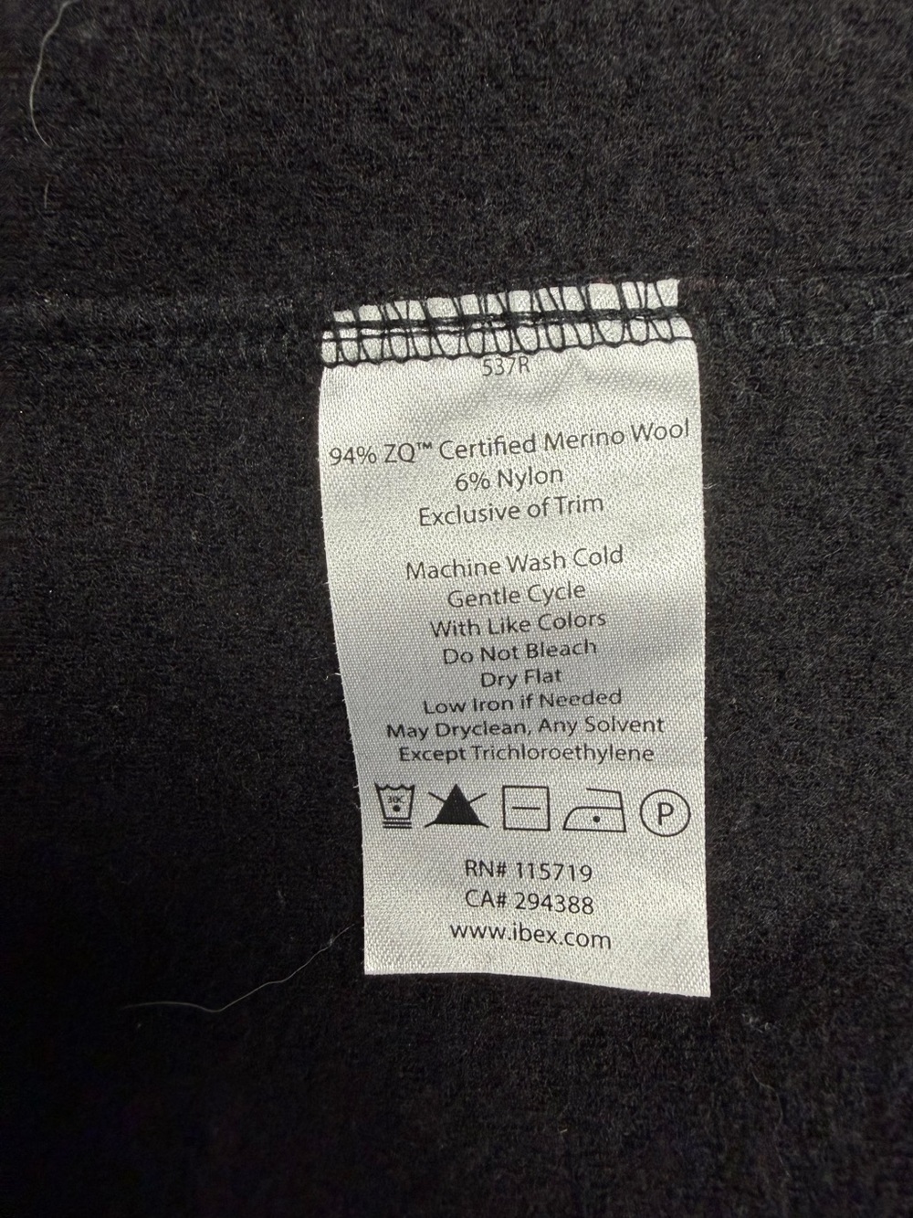 ibex Womens Wool Black Full-Zip Sweater Jacket - Picture 8 of 10